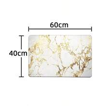 1pc Marble Pattern Anti-Fatigue Floor Mat, Soft Plush Surface, Modern Minimalist Style, Comfortable For Home, Bathroom, Kitchen Decor Entryway Decor Bathroom Kitchen Decor Kitchen Rug - Multicolor 3 - View 16