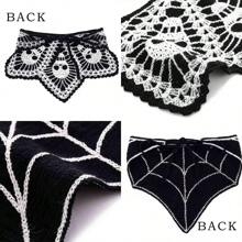 Headbands Crochet Bandanas Headband Spider Gothic Head Scarf Halloween Hair Accessories For Women 2Pcs - 布萊卡 - 查看 4