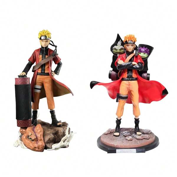 bandai 2 Stücke Uzumaki Sage Mode Figur Statue, 30-42cm PVC Modell Sammlerstück Dekoration Geschenk