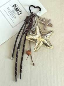 1 pezzo Portachiavi ciondolo decorativo in pelle PU a forma di piccolo orsetto multicolore, accessorio carino per telefono, anti-smarrimento, fai da te, per portafoglio, auto, accessori per donna, portachiavi per borsa