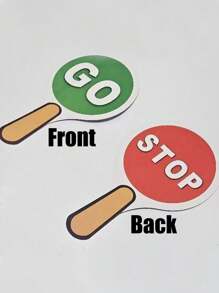 课堂响应手持标牌，PVC双面正确和错误答案标牌 - 用于学生参与、投入和反馈的教育教学道具，学校用品，返校