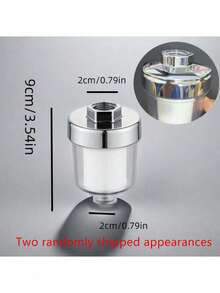 1 件家用淋浴喷头水龙头过滤器，颜色随机
