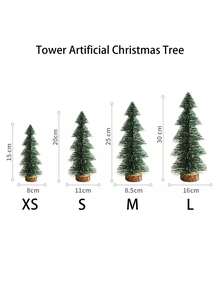 1 قطعة شجرة عيد الميلاد الصغيرة لتزيين الطاولة، شجرة عيد الميلاد الصناعية الصغيرة للمكتب لديكور العطلات، شجرة صنوبر مغطاة بالثلج لديكور المنزل في فصل الشتاء، زخرفة عيد الميلاد الصغيرة للمكتب، ديكورات عيد الميلاد للمنزل، هدايا عيد الميلاد