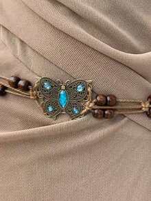 1pc Women's Fashion Waist Chain, Waist Belt Accessory For Casual Dresses, Boho Decoration