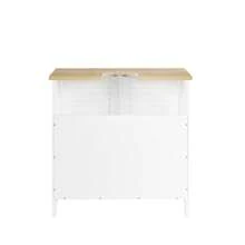 SoBuy Washbasin Base Cabinet Bathroom Cabinet Bathroom Furniture Base Cabinet In Natural White WHT Approx. 60x59x35cm FRG237