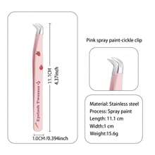 High Precision Planner Stickers, Tweezers, Precise Parts Tools, False Eyelash Tweezers, Golden Feather Clip Professional Grafting Clip Tweezers, Beginner Scene Stickers, Planner Pointed Tweezers