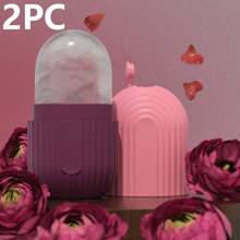 1 pieza Rodillo de hielo para la cara, rodillo de hielo para aliviar la hinchazón de la cara y los ojos, masajeador facial para contornear y realzar el cuidado de la piel y el resplandor, molde de rodillo facial de hielo, reutilizable y a prueba de fugas, belleza, productos de cuidado de la piel, spa, autocuidado, herramientas de cuidado de la piel, cuidado facial, suministros de esteticista, masaje, herramienta de masaje facial, rodillo facial