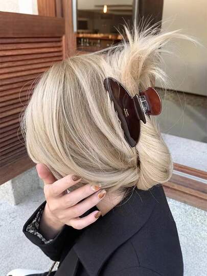 1/4pcs Acrylic Hair Claw Clips, 4.3 Inch, Medium Marble Pattern Hair Clips, Suitable For Thick Or Thin Hair, Elegant And Fashionable Non-Slip Hair Claws, Ideal Gift For Women And Girls For Dates, Parties, Summer Vacations, Daily Wear, Autumn/Winter Hair Accessories, Thanksgiving, Teacher's Day, Gifts