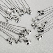 MDFUN 1pc Fashionable Letter Pendant Necklace, Suitable For Women And Men, Daily Wear And Gift - Steel - View 1