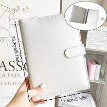 A5/迷你银色收藏册，PU封面，带20个PP补充袋，照片明信片收纳盒 - 銀色 - 查看 4