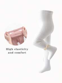 1 双婴儿幼儿紧身裤袜女童儿童紧身裤蝴蝶结紧身裤，风格甜美，适合搭配裙子外出穿着。 - 彩色 - 查看 31