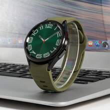 1 dây đeo silicon tương thích với Samsung Galaxy Watch 7 6 5 4 Classic 5 Pro 44mm 40mm 43mm 46mm 45mm Vòng đeo tay Galaxy Watch6 Dây đeo Watch4 - Đồng hồ Samsung7/6/5/4 - Xem 14