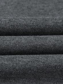 Hanorac cu glugă în culori solide pentru bărbați, cu talie elastică și pantaloni reglabili cu șnur, set sport pentru bărbați, design în culori contrastante, îmbrăcăminte sport pentru bărbați, potrivit pentru antrenamente la sală și drumeții în aer liber.