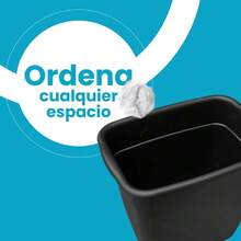 Plastic Trash Can For Outdoor And Indoor Use - Black - View 5