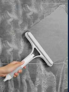 1 Set 3-In-1 Glass Scraper With Squeegee And Spray Bottle, Multifunctional Handheld Shower Window Glass Scraper For Spraying, Cleaning And Wiping, Suitable For Windows, Tiles, Car Windshields, Mirrors, Bathrooms, Cleaning Supplies