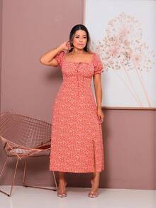 Long Midi Dress With Premium Sleeves, Comfortable And Lining - 機構 - 查看 2