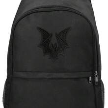 2pcs Gothic Vampire Bat Iron-On Embroidered Patch, Mixed Color, Halloween Decor For Jeans, Jackets, Hats & Bags - Multicolor - View 5