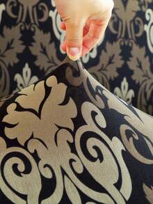 1 pieza Funda elástica con volantes estampada para sofá, a prueba de polvo y resistente a la suciedad, protector de sofá de ajuste perfecto, decoración del hogar, lavable a máquina - Marrón - Ver 2