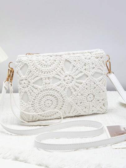 Mini Beach Bag, Wristlet Coin Purse, Shoulder Crossbody Bag For Women, New Versatile Small Shoulder Bag, Wholesale Unique Sweet Square Bag For Spring/Summer , Beach Bag