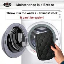 NEWBathroom Sink Splash Guard OvalHole RectangleHole: AHA HOMEWARE Faucet Mat For Bathroom Sink Oval Base Bathroom Sink Water Splash Guard Centerset Rectangle Base Black