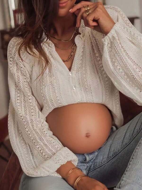 Fashionable Maternity Top, Versatile, Elegant, Casual, Loose