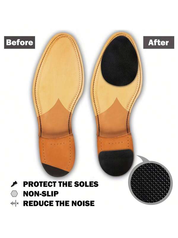24 قطعة ملصقات لأسفل الحذاء، ملصقات مقاومة للانزلاق والبلى، ملصقات حماية جلد أسفل الحذاء الأصلي، ملصقات مقاومة للبلى لكعب عالي صامت، ملصقات لأمام القدم لاصقة ذاتيًا، ثابتة ولا تسقط بسهولة.