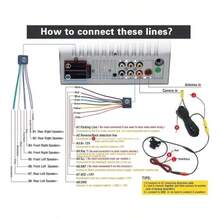 Autoestéreo 2din Bluetooth táctil 7 inch y cámara: estéreo multimedia para coche, pantalla táctil de 7", conexión sin cables, incluye cámara de reversa - por defecto - Ver 9
