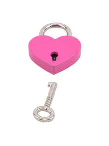 1 件心形金属挂锁（带钥匙），迷你心形挂锁，旅行心形锁，迷你锁（带钥匙），适用于珠宝盒 - 彩色 - 查看 13
