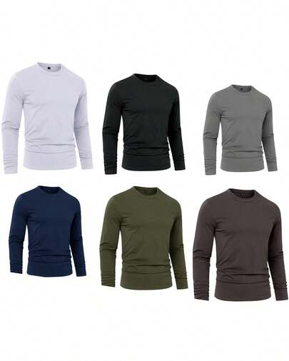 12/6 piezas Camisetas de manga corta deportivas y casuales para hombres, camisetas de cuello redondo, camisetas transpirables y de secado rápido para correr y hacer ejercicio Camiseta informal de cuello redondo de poliéster para hombre, lavable a máquina Camisa T unisex. Para hombres. Manga corta. Camisa T de manga corta. Ropa de primavera. Ropa de verano. Prenda de vestir. Prenda superior. Ancha. Silueta grande. Diseño con estampado. Obsequio. Regalo. Estilo street. Primavera. Verano. Otoño. Invierno. Para hombres. Set de 12/6 camisetas de manga corta atléticas para hombres, súper delgadas, cuello redondo, livianas para deportes, correr, gimnasio 12/6 paquetes de camisas de manga larga para hombres para correr, hacer senderismo, entrenamiento o casual Camiseta casual de manga larga con cuello redondo y estampado de letras para hombre Set de 12/6 camisetas de running de secado rápido para hombres, camisetas transpirables para senderismo y pesca