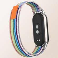 1pc Nylon Band Compatible With Xiao Mi Mi Band 10/9/8Strap Replacement Wristband,Breathable Trail Loop Fabric Bracelet Belt Compatible With MiBand8/ MiBand9/MiBand10 NFC Smart Accessories,Back To School Essentials