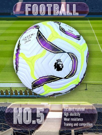 1pc High Elastic, Durable, Anti-Burst Soccer Ball, Comfortable Feel, High-Quality Fabric, Precision Stitching, Suitable For Indoor And Outdoor Training And Matches