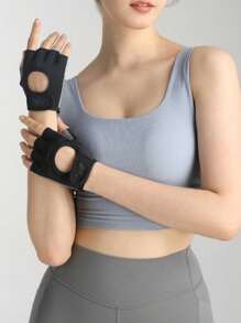 男女通用透气健身手套，全掌保护，强力抓握，带衬垫举重手套，适合骑行、运动、健身房、训练 - 彩色 - 查看 13