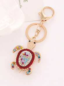 New Casual Fashion Zinc Alloy Animal Turtle Keychain, Suitable For All Seasons Christmas Gift Ideas Bag Lanyards With Id Holder Car Accessories Bag Charms