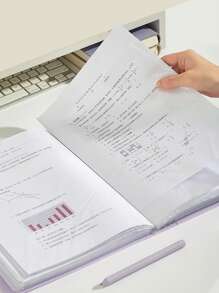 Pasta de Arquivo A4 com 30 Páginas, Bolsos Transparentes Multicamadas, Organizador de Documentos de Arquivo para Escritório, Empresa, Estudantes, Prova, Cartões de Etiqueta de Capa Aleatória, De Volta às Aulas, Suprimentos Escolares