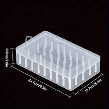 1pc Large Capacity 42 Spools Sewing Thread Storage Box, Dustproof Plastic Sewing Kit Organizer Box For Desktop