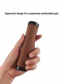 自行车把手符合人体工程学设计可锁定自行车车把把手适用于山地 MTB MBX 自行车电动滑板车 - 棕色 - 查看 2