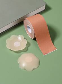 13 件替换乳房提升胶带 - 乳房提升胸罩用于塑形 - 实现乳房提升和轮廓 - 防水鲍勃胶带（包括 5 对无纺布一次性乳头贴、1 对硅胶乳头贴和一卷 5 米乳房提升胶带） - 彩色 - 查看 6