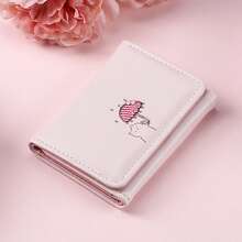 Multifunctional Solid Color Wallet, Trifold Premium Feel Purse, Cute Short-Style Ins-Style Women's Coin Purse - Multicolor - View 8