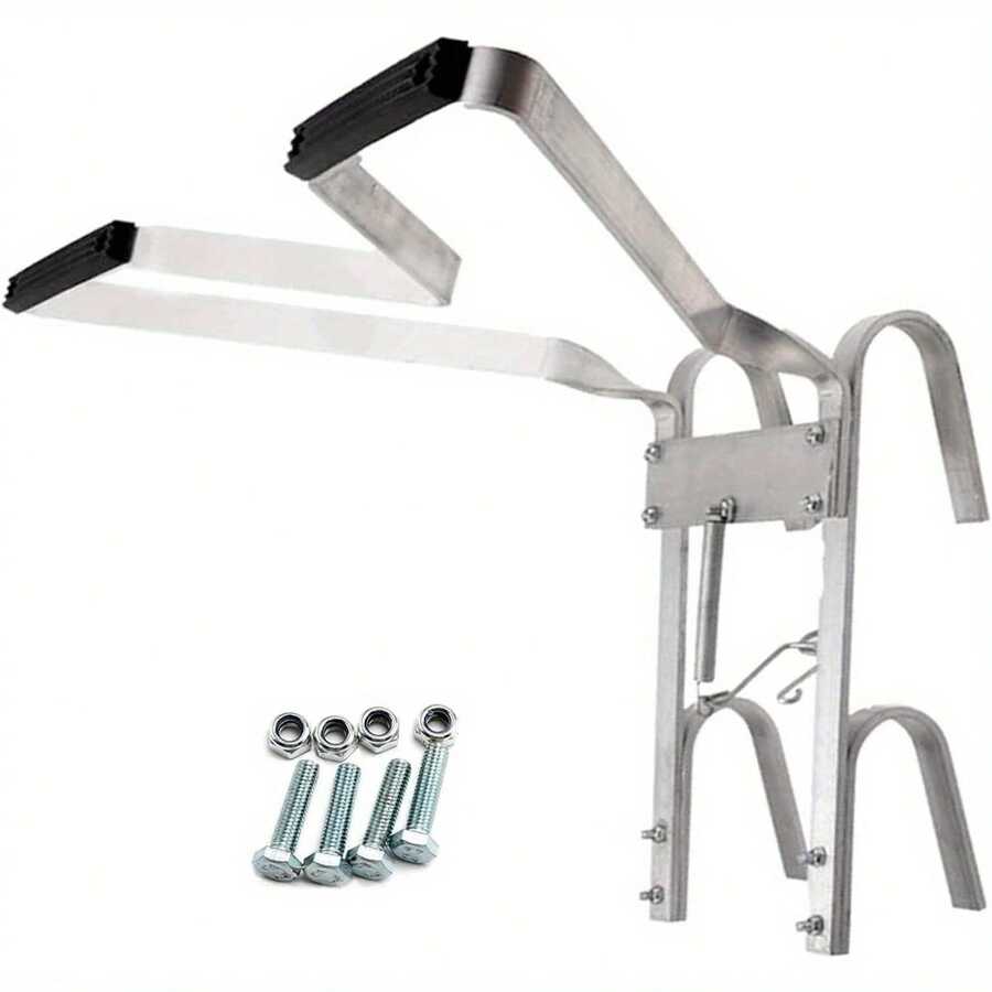 Ladder Stand Off V-Shaped Universal Ladder Standoff Downpipe Ladder Accessory Aluminum Stabiliser Rubber Bumper Helps Stop Your Ladders Slipping Sideways For Any Environment - Variant1 - View 1