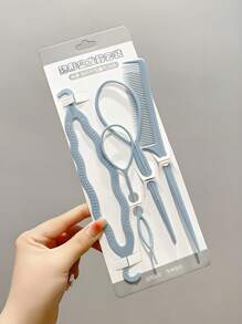 Elegant Braiding Tool Kit - 4pcs, Hair Removal Needles, Double Hook Styling Accessories For Charming Hairstyles