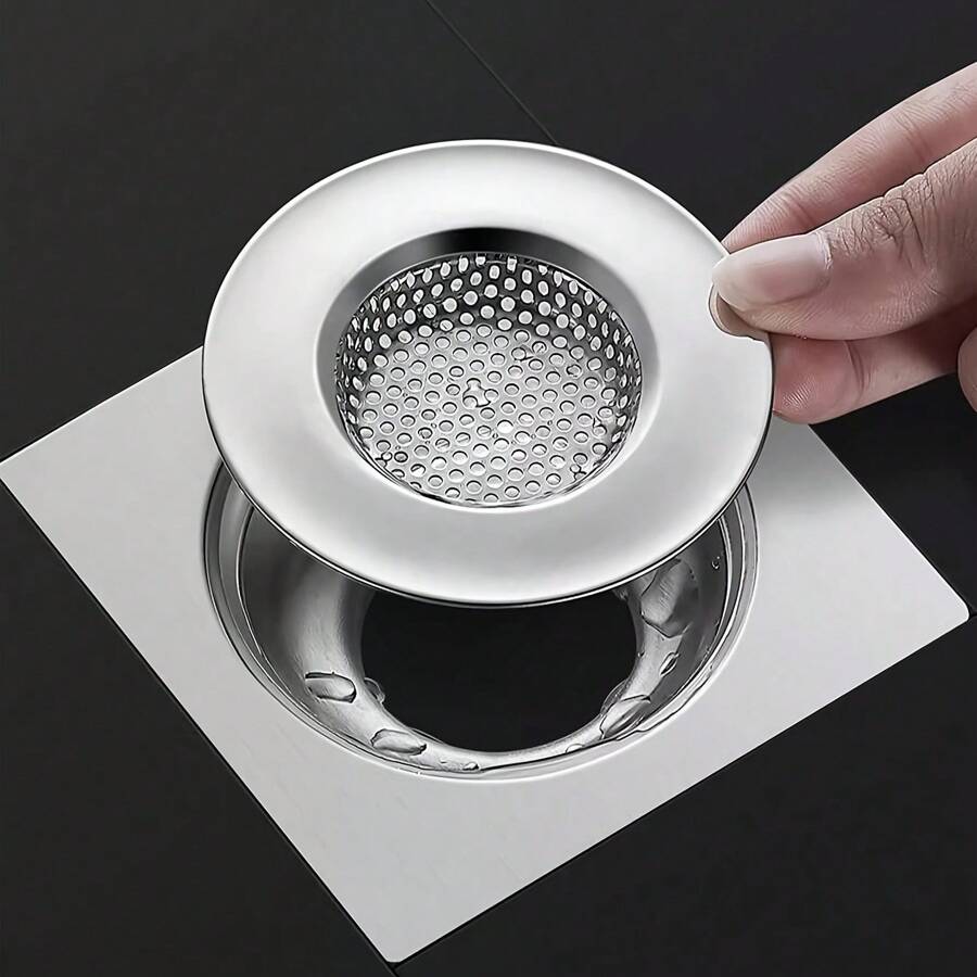 77mm Spülbeckeneinsatz - Küchenspüle Filter, Edelstahl Ablaufkorb, kleine & große Größe, geeignet für Spüle, Waschbecken, Abfluss