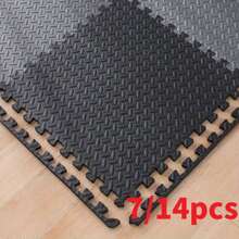 14 Stücke moderner minimalistischer EVA-Schaumstoff Bodenmatten-Set, multifunktionale rutschfeste Matte, wasserdicht und fleckresistent, leicht zu reinigen, geeignet für MMA, Gymnastik, Heimfitness Puzzle-Fliesen - rutschfest, langanhaltend und schützender Bodenbelag, geeignet als Geschenk zum Frauentag, Muttertag, Weihnachten, Halloween und Neujahr