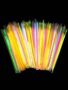 20 piezas/50 piezas Palos luminosos de colores aleatorios para fiesta y concierto, palos luminosos, pulseras y collares luminosos, suministros y decoraciones premium para fiestas con luz neón - Palos luminosos de colores brillantes, pulseras luminosas DIY, decoraciones para fiestas de Halloween y Navidad, suministros para festivales de música, iluminan el ambiente de la fiesta, bares, baile, ambiente y accesorios de iluminación divertidos