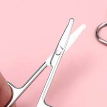 Stainless Steel Eyebrow Trimmer Eyebrow Eyelash Nose Hair Trimmer Round Tip Pointed Nose Hair Trimmer Small Scissors For Men And Women