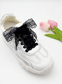 1/3/5 Pairs INS Style Niche Brand Lace Bow Shoelaces, 80/120cm, Suitable For Casual Sports Shoes, As Accessories For Women/Men Sports Shoes, Casual Shoes, White Shoes, Basketball Shoes, Training Shoes, Running Shoes, Summer