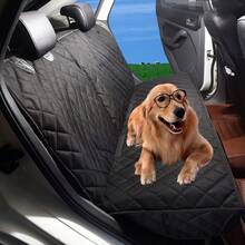 [53in] Dog Car Seat Cover, Back Seat Cover For Dogs Pet Car Seat Protector Waterproof Bench Car Seat Cover, Non-Slip Reat Seat Cover Fits Middle Armrest For Most Cars Trucks SUVs - Black - Waterproof Easy Cleanup Car Seat Protector Great For Messy Kids And Drooling Pet Dogs, Christmas Gifts - 黑色 - 查看 6