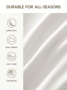 3/4件套深口袋10英寸床单套装，包含1/2个枕套和1个床笠，凉爽涤纶面料，奢华酒店品质，防缩水，可机洗，适合家庭和宿舍使用，白色，通过Oeko-Tex认证 - 白色 - 查看 5