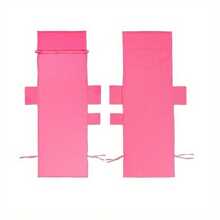 Beach Chair Cover Microfiber Holiday Sunbed Lounge Towel Cover Storage Pockets - Rose Red - View 1