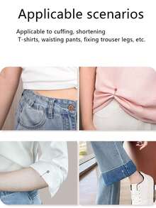 2/4 Peças Conjunto de Broches e Alfinetes em Liga Metálica em Formato de U - Alfinetes de Segurança Metálicos Multiuso para Lenços, Calças, Golas e Punhos - Sem Eletrodeposição, Destacável, Design Sem Costura, Acessórios de Halloween, Dia dos Professores