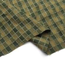 Fringe Fabric Jacquard Woven Plaid With Accents - Ideal For Tablecloths, Party Decor, Curtains, And DIY Projects, Party Decor Fabric Vibrant Plaid Pattern Wallet Durable Fabric - Multicolor - View 5